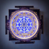 Sri Yantra blue