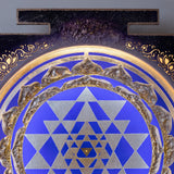 Sri Yantra blue 100cm